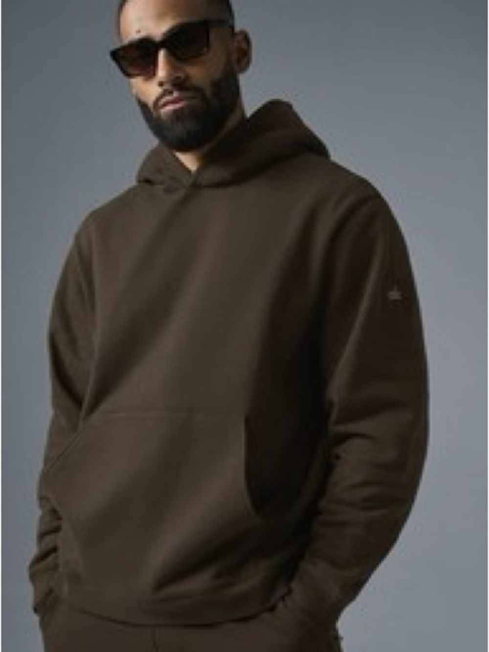 ALO Yoga Heavyweight Renown Hoodie - Espresso - XL